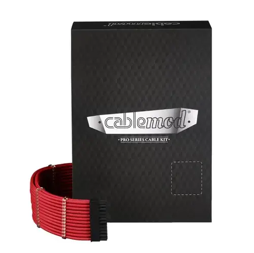 Kit cabluri sursa CableMod C-Series PRO ModMesh pentru COrsair RMi/RMx/RM (Rosu)