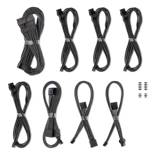 Kit cabluri sursa CableMod C-Series Set pentru Corsair RM, RMi, RMx (Negru)