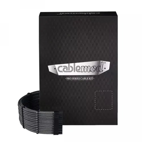 Kit cabluri sursa Dual kit CableMod C-Series Pro ModMesh 12V-2x6 pentru Corsair RMi, RMx (Black Label) (Negru)