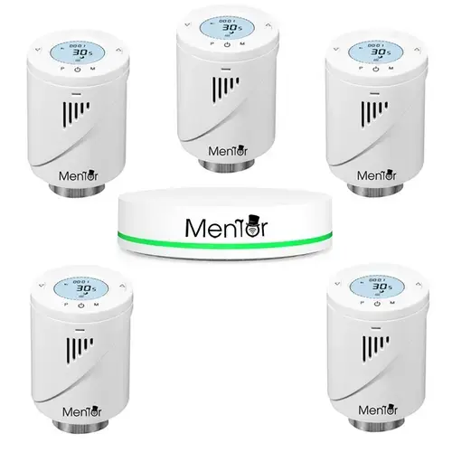 Kit Cap Termostatic pt calorifer si HUB Smart Mentor 5.1 ZigBee