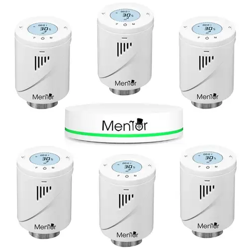 Kit Cap Termostatic pt calorifer si HUB Smart Mentor 6.1 ZigBee