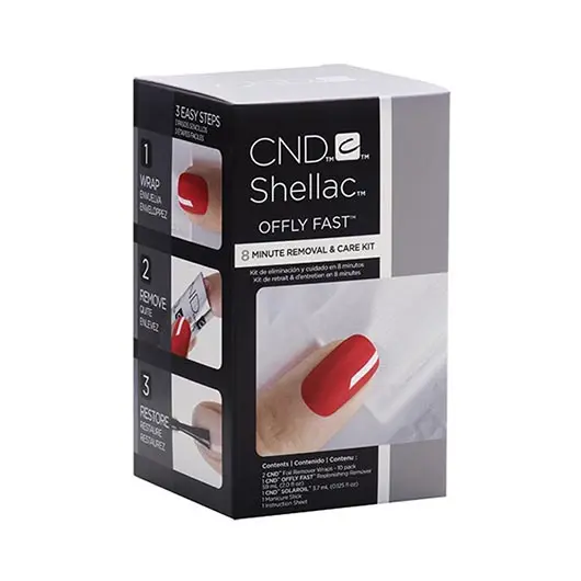 Kit CND Offly Fast pentru indepartarea lacului UV
