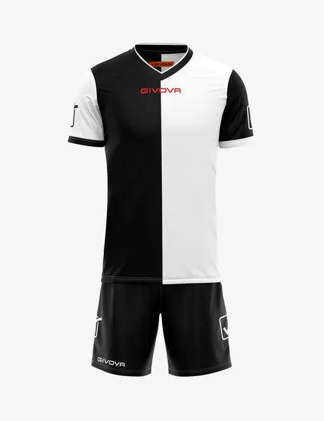 Kit Combo MC GIVOVA EF47 NEGRU CU ALB, XL