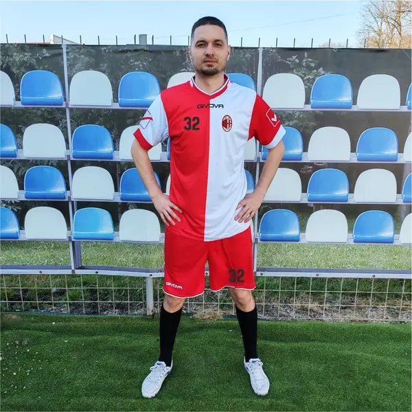 Kit Combo MC GIVOVA EF47 ROSU CU ALB, XL