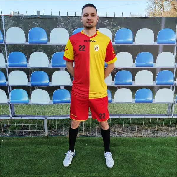 Kit Combo MC GIVOVA EF47 ROSU CU GALBEN, XL