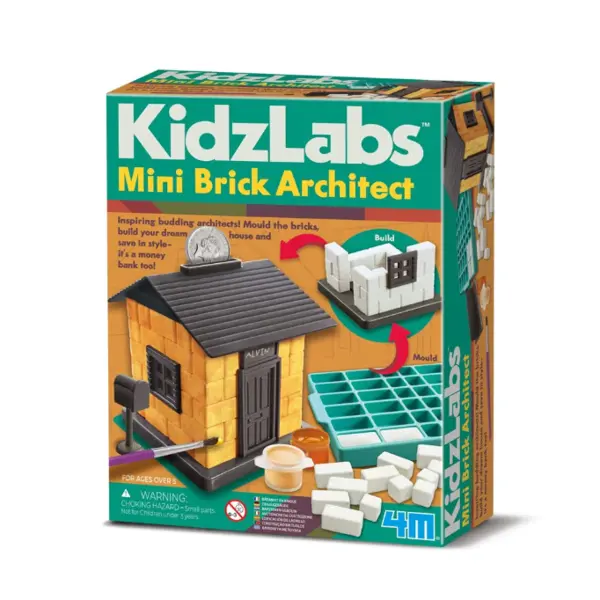 Kit creativ - Construieste cu mini caramizi KidzLabs