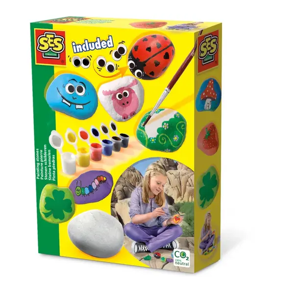 Kit creativ copii cu accesorii incluse - Picteaza pietre