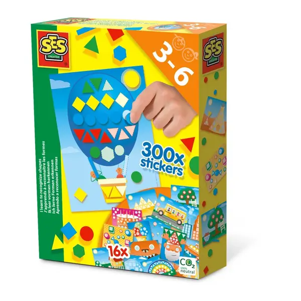 Kit creativ cu accesorii incluse- Invat sa recunosc forme,3-6 ani