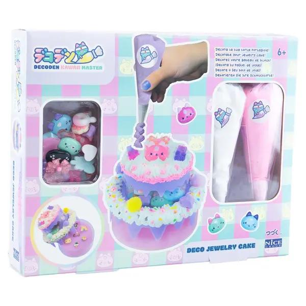 Kit creativ Decoden - Caseta de bijuterii de decorat cu pasta colorata
