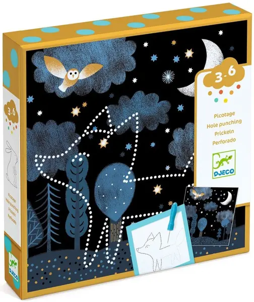 Kit creativ Djeco - Tablouri luminoase prin sifonare