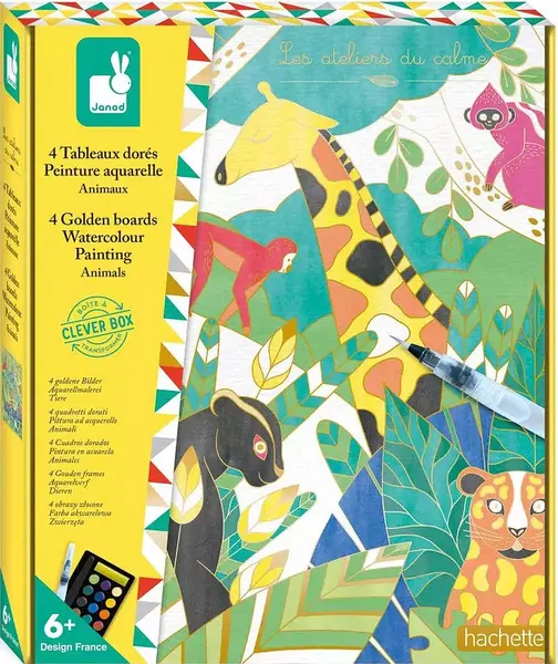 Kit creativ Janod - Acuarele aurii, animale