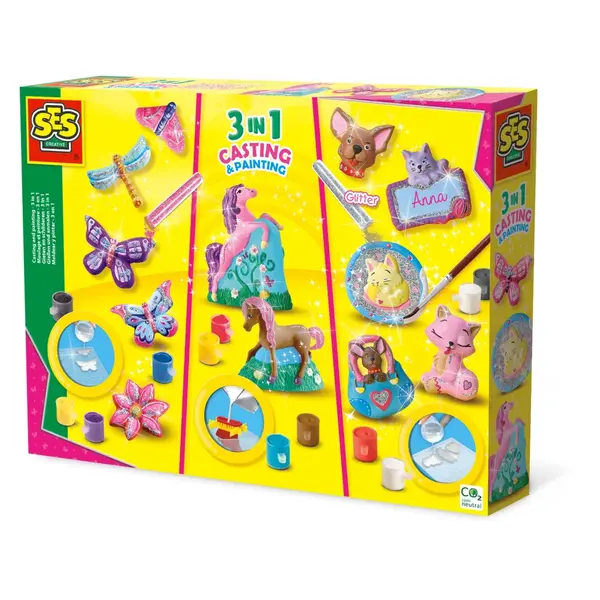 Kit creativ mulaj si pictura 3 in 1 cu accesorii incluse,5-8 ani