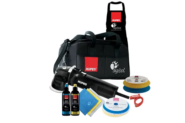 Kit DA LUXURY masina de polish orbitala RUPES Bigfoot Mini LHR75E, 400w, taler 75mm, viteza max 5500 rot/min, orbita de 12mm