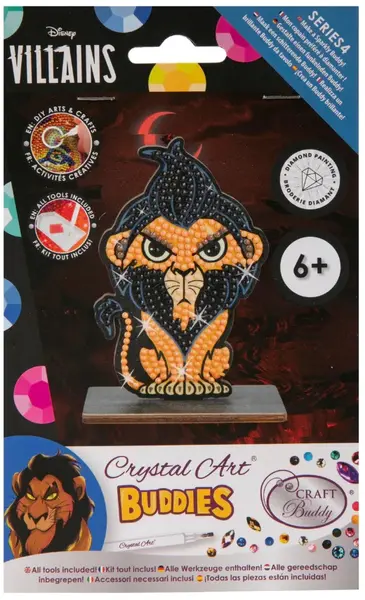 Kit de broderie cu diamante Craft Buddy - Crystal Art Buddies: Scar, 7 piese