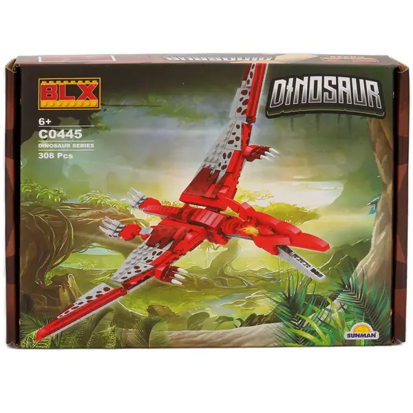 Kit de constructie dinozaur, Blx, 308 piese
