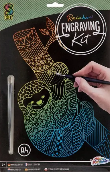 Kit de răzuit Grafix - Leneș, A4