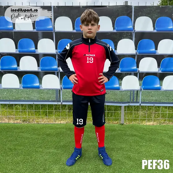 Kit echipament bluza fleece si bermude PATRICK EF36 XL, ROȘU CU BLEUMARIN