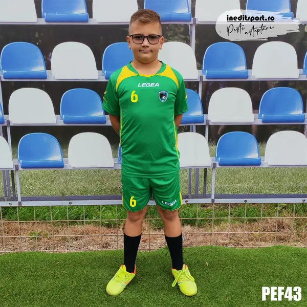Kit echipament fotbal copii si adulti personalizabil EF43 2XS