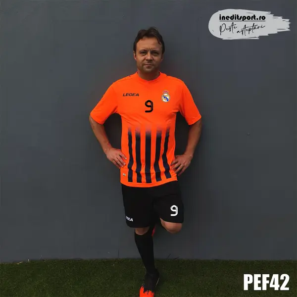 Kit echipament fotbal copii si adulti personalizat- PEF42 L, Portocaliu