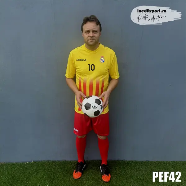 Kit echipament fotbal copii si adulti personalizat- PEF42 M, Galben