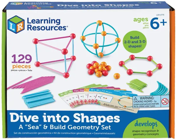 Kit educațional Learning Resources - Kit de creare a formelor geometrice