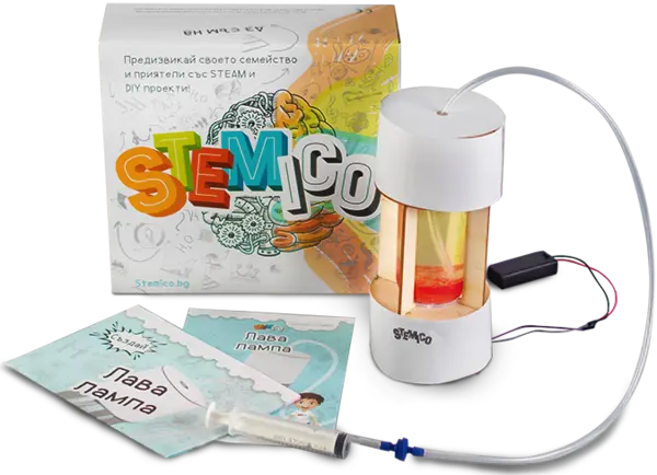 Kit educational Stemico - Creeaza-ti lampa cu lava