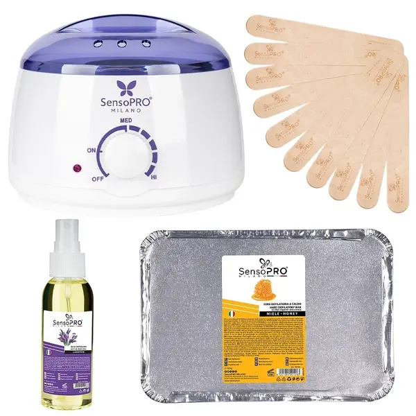 Kit Epilare Ceara Traditionala SensoPRO Milano Miere, 1 Kg