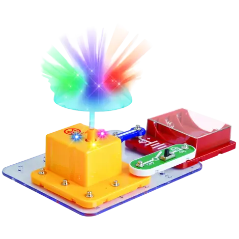 Kit experimente STEM Electrofun, Construieste o lampa disco, de la 8 ani