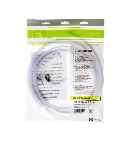 Kit Furtun evacuare continua pentru uscatoarele de rufe Electrolux E2YH01, 2.5 m, 8 mm