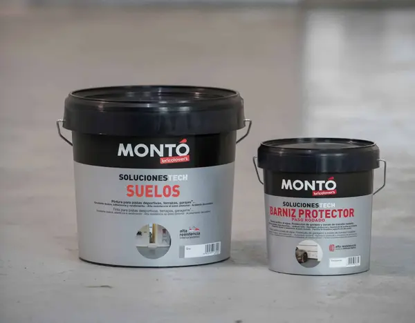 KIT GARAJ PREMIUM MONTO – Vopsea si SIGILANT ACRILIC pentru Pardoseli de Beton, Garaje și Trafic Intens,rezistenta mecanica si chimica, Monto, 4L