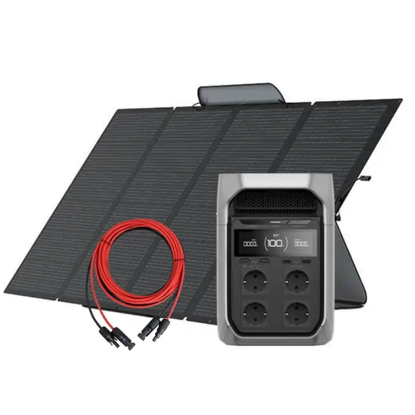 Kit Generator Solar Portabil 1024Wh 1800W EcoFlow Delta 3 Plus + panou 400W