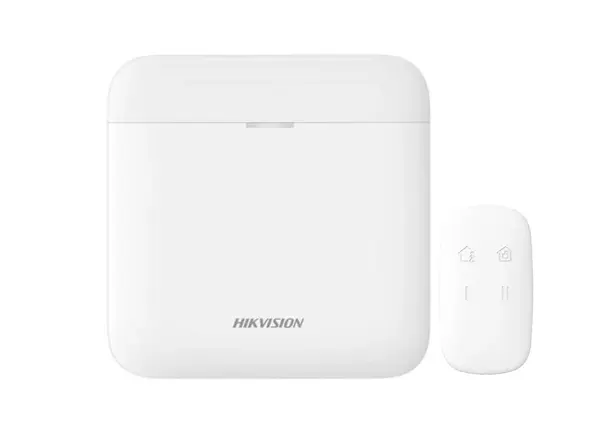 Kit Hikvision AX PRO, Centrala de efractie wireless cu 64 de zone si Telecomanda de control, DS-PWA64-LWE-PKF1