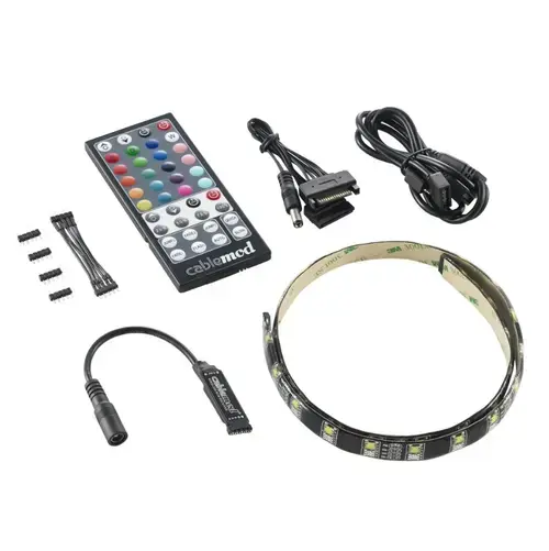 Kit iluminare CableMod WideBeam Hybrid LED, 60cm - RGB/W