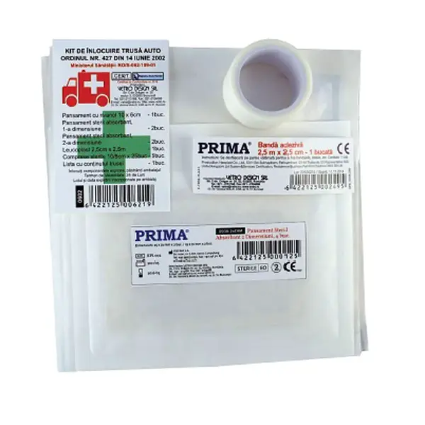 Kit înlocuire trusa auto sanitara prim ajutor Kit înlocuire trusa auto sanitara prim ajutor