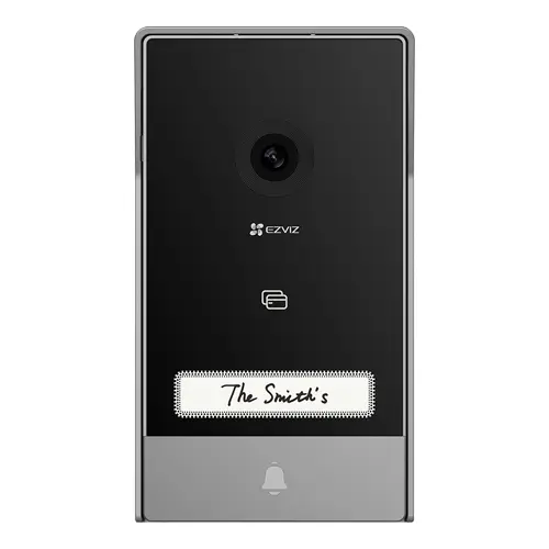 Kit interfon video inteligent EZVIZ rezolutie 2k monitor TFT 7 inch instalare pe 2 fire RFID comenzi poarta/usa SDcard Wi-Fi IR CS-HP7-2k