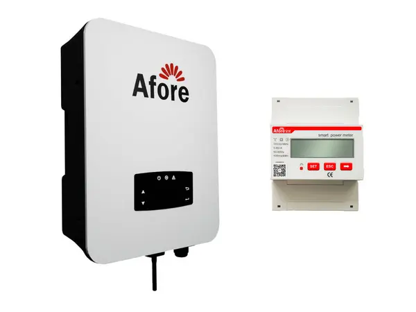 Kit invertor On-Grid trifazat 5kW si contor de energie 50kWA, Afore BNT005KTL+SMART