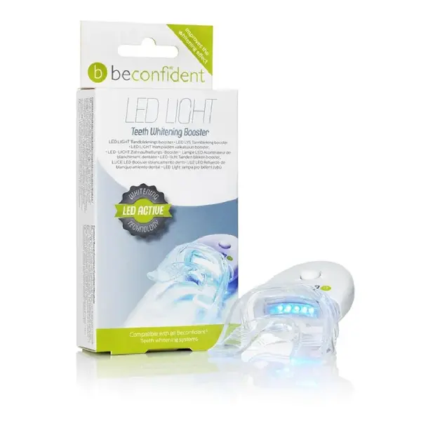 Kit lampa LED si 2 gutiere pentru albirea dintilor, Beconfident