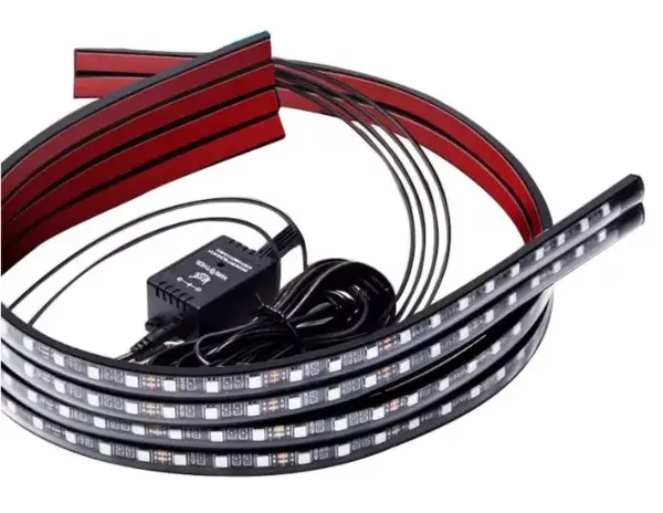 Kit lumina ambientala auto 120X150 cm pentru exterior sub masina RGB