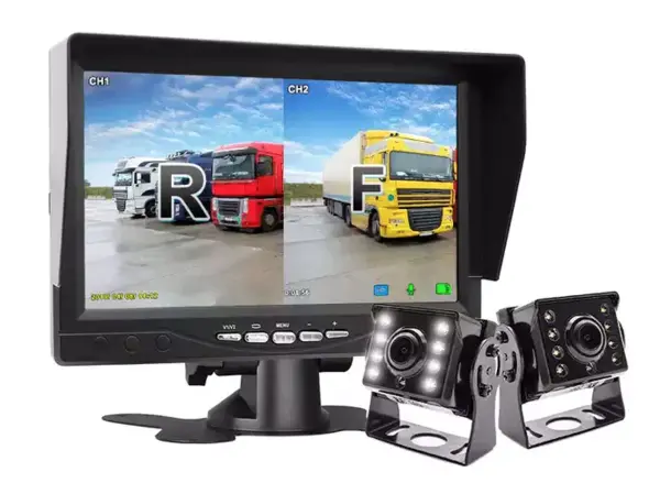 Kit marsarier cu camera AHD si display de 7inch camioane autocare bus uri