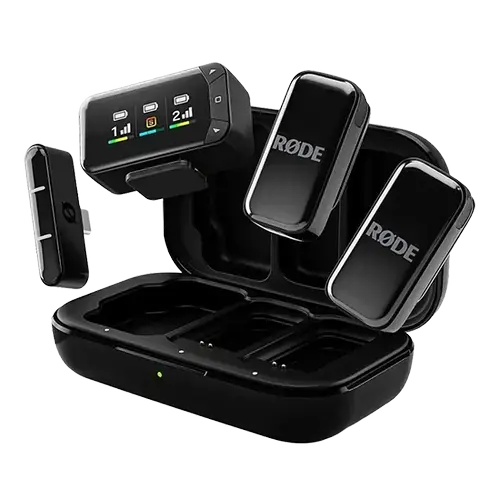 Kit microfoane Wireless Rode 2-Person Ultracompact pentru camere si device-uri mobile (Negru)