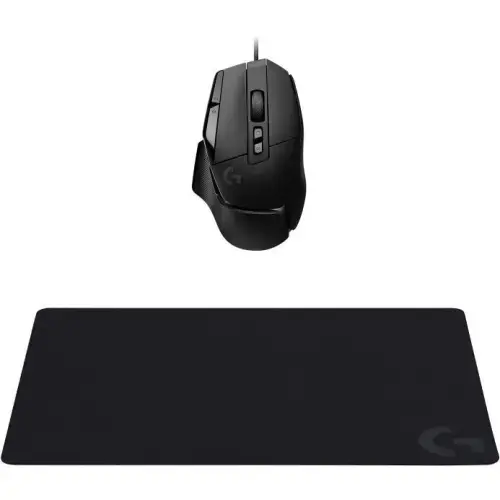 Kit Mouse Logitech G502 X, Wired, USB + Mouse Pad G240 (Negru)
