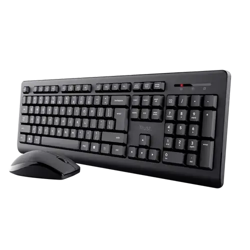 Kit mouse si tastatura Trust Primo Wireless, USB (Negru)