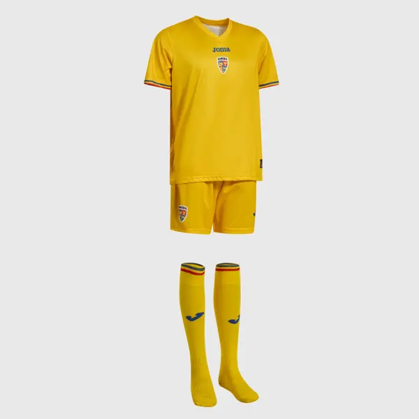 Kit Oficial de joc copii Joma Romania 25 26 Galben