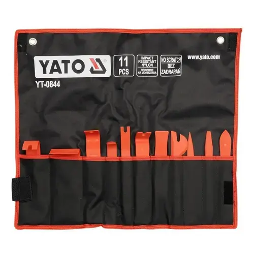 Kit pentru demontare ornamente si tapiterie auto Yato YT-0844, 11 piese