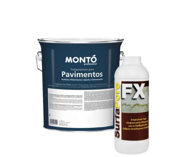 KIT Pentru Macinarea Betonului – Pavaj & Beton & Protecție Sigilant protecție efect umed 4 L+ Stabilizator pentru degradare sau macinare beton SurfaPo