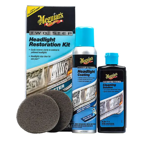 Kit polish faruri 2 pasi MEGUIAR'S Two Step Restoration Kit