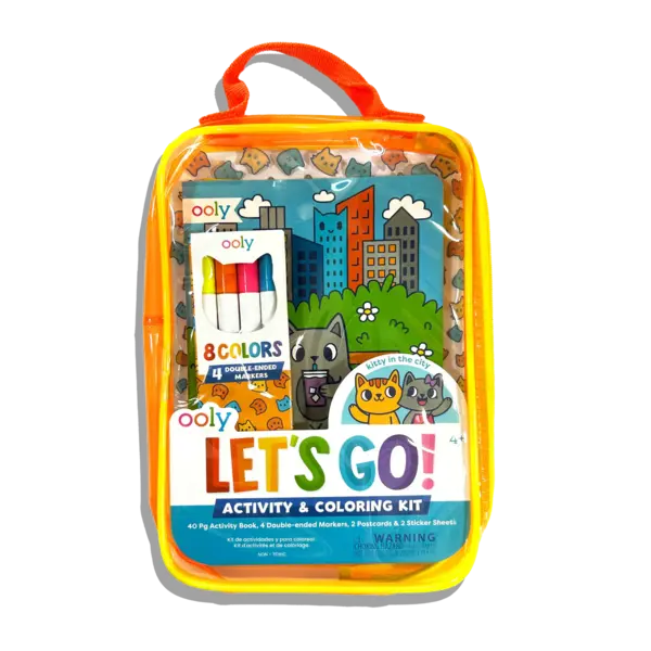 Kit portabil de activitati si colorat - Pisicuta - Let s Go! Kitty in the City