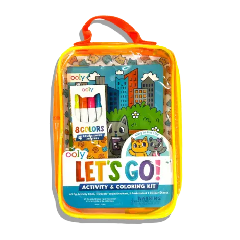 Kit portabil de activitati si colorat - Pisicuta - Let s Go! Kitty in the City