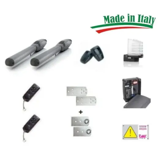 Kit porti batante TAU K-KVECTI2, brat liniar, 3 x 3m, 230V