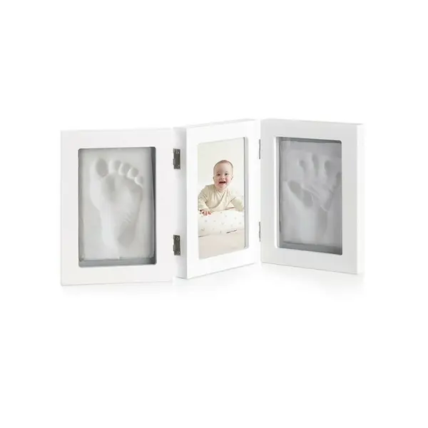 Kit rama foto, Jane, Cu mulaj amprenta manuta si piciorus, White